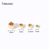 14K Plated Brass Irregular Spacer Beads Loose Beads For Jewelry Making