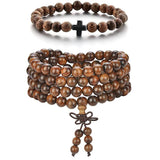 Natural Wood Beads 6-12mm Brown Round Spacer DIY Jewelry Making