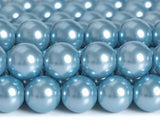 Natural Light Shell Pearl Loose Beads Smooth Round 4/6/8/10mm