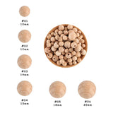 100-1000Pcs Beech Wooden Beads Eco-Friendly Round Bead Letter Graph