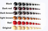 100pcs Wooden Beads for Jewelry Making - Round Loose
