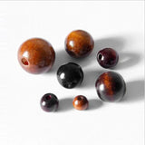 100pcs Wooden Beads for Jewelry Making - Round Loose
