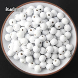 Wooden Beads 6/8/10mm Round Ball Wood Spacer Beads for DIY Jewelry Making