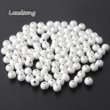 Wooden Beads 6/8/10mm Round Ball Wood Spacer Beads for DIY Jewelry Making