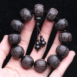 20mm Wooden Beads Tibetan Buddhism Bracelet Men's Beading