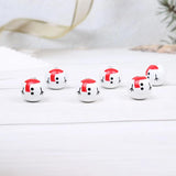 Christmas Snowman Wood Beads Decoration Crafts Kids Toys