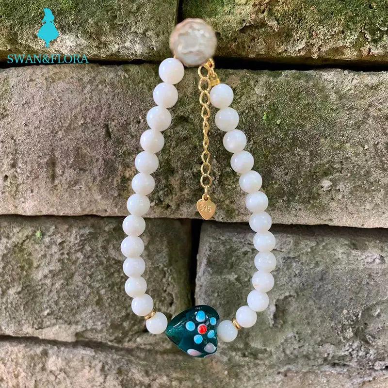 Natural Shell Bracelet Healing Energy Lucky Jewelry