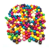 50pcs Wooden Bead Mix Color 9x10 16x17mm Barrel Shape DIY Jewelry