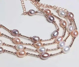 Freshwater Pearl Bracelet Rose Bracelet Adjustable Length