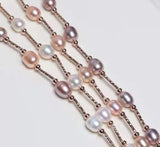 Freshwater Pearl Bracelet Rose Bracelet Adjustable Length