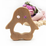 3pcs Wooden Bead Elephant Cat Toys for Chew and Nursing
