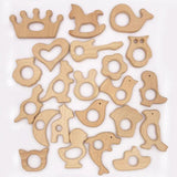 3pcs Wooden Bead Elephant Cat Toys for Chew and Nursing