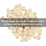 Natural Wood Beads Spacer Unfinished Round Balls for Jewelry Making