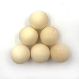 Natural Wooden Beads Round Spheres for Jewelry Making Child Teething Crafts