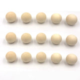 Natural Wooden Beads Round Spheres for Jewelry Making Child Teething Crafts
