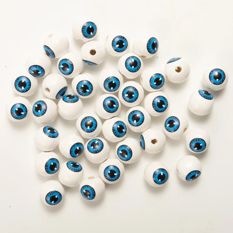 16mm 20Pcs/Pack Wooden Beads Round Balls Home Party Decoration