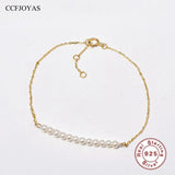 925 Silver Pearl Bracelet for Women Fine Jewelry