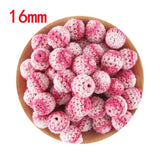 20pcs 16/20mm Crochet Round Wooden Beads For Jewelry Making DIY