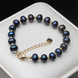 Freshwater Pearl Bracelet For Women, Adjustable Strand Bridal Gift