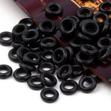 96Pcs Round Large Hole Wooden Beads DIY Hair Hand Making Dreadlocks Decoration