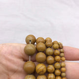 Wood Stripe Stone Ball Loose Beads 4/6/8/10/12MM for DIY Charms Jewelry