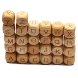 10mm Beech Wooden Square Beads for Jewelry Making