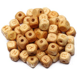 10mm Beech Wooden Square Beads for Jewelry Making