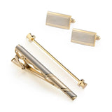 Tie Clips & Cufflinks & Pins 3 PCS Set