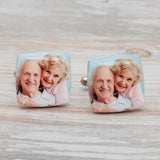 Custom Photo Men's Cufflinks Personalized Wedding Gift