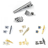 Anchor Beard Scissors Tie Clip Set Men Jewelry