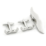 Anchor Beard Scissors Tie Clip Set Men Jewelry