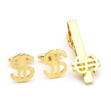Anchor Beard Scissors Tie Clip Set Men Jewelry