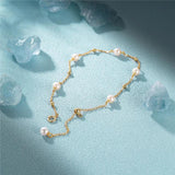 S925 Sterling Silver Pearl Bracelet Chains for Women Jewelry