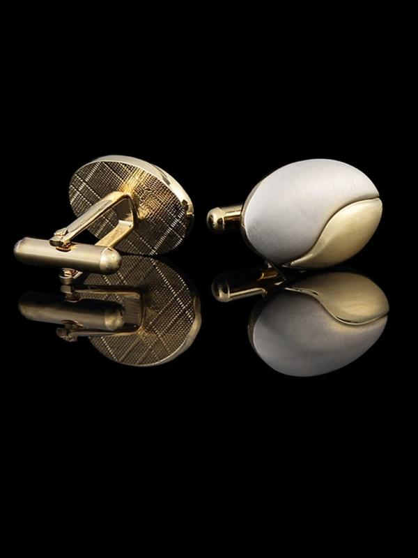 Oval Mens Cufflinks Wedding Bestman Guest Groom Buttons Favors Jewelry