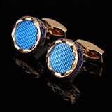 Wedding Party Enamel Copper Cufflinks French Shirt Buttons