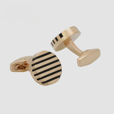 Wedding Party Enamel Copper Cufflinks French Shirt Buttons
