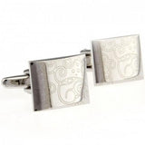 6 Designs Laser Engraved Stamp Cufflinks