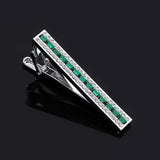 Crystal Copper Tie Clip for Men, Business Professional Collar Clips