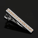 Crystal Copper Tie Clip for Men, Business Professional Collar Clips