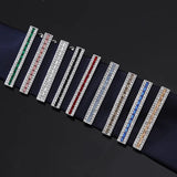 Crystal Copper Tie Clip for Men, Business Professional Collar Clips