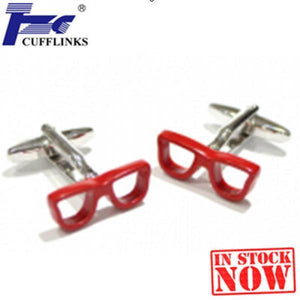 Red Glasses Cufflink Cuff Link 2 Pairs Promo