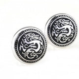Silver Dragon Cufflinks 2 Pairs Promotion