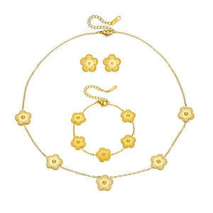 Stainless Steel Clover Jewelry Set for Women Gift