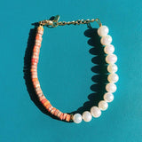 Freshwater Pearl Bracelet 18K Gold Filled Women's Jewelry