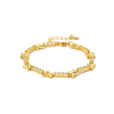 Chunky X Cross Choker Necklace Crystal Chain Statement Jewelry