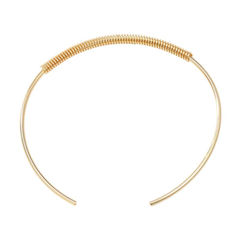 ZA Vintage Metal Annular Choker Statement Collar Necklace