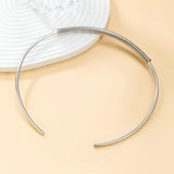 ZA Vintage Metal Annular Choker Statement Collar Necklace