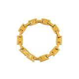 18K Plated Cuban Chain Stainless Steel Jewelry Set