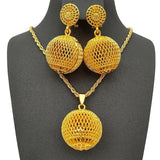Party Anniversary Pendant Dubai Jewelry Sets For Girls