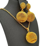 Party Anniversary Pendant Dubai Jewelry Sets For Girls